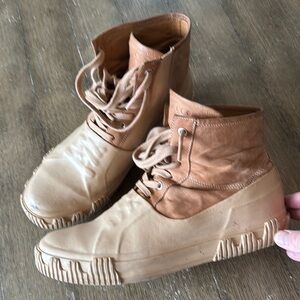 Men's Tan Rain & Snow Sneaker Boots